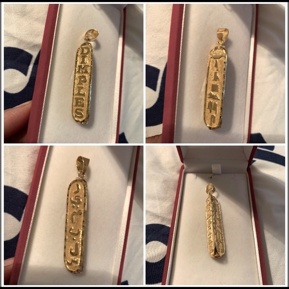 None Jewelry Three Sided 8k Dimples Cartouche From Dubai Poshmark